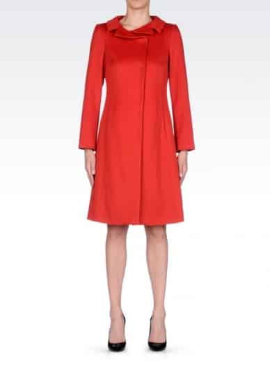 cappotti Armani inverno 2015 rosso
