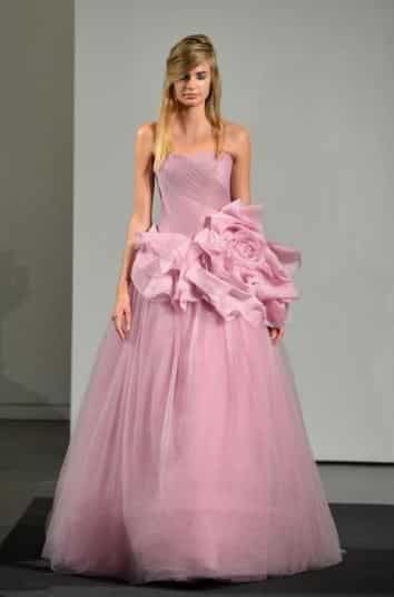 Abiti da sposa Vera Wang 2015 2016 fiori
