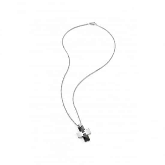 Morellato collana ceramic croce acciaio e ceramica 59.00 euro