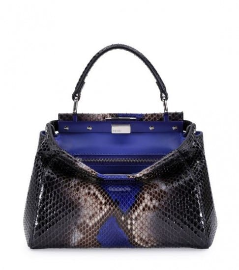 borse Fendi primavera 2015 Peekaboo mini pitone
