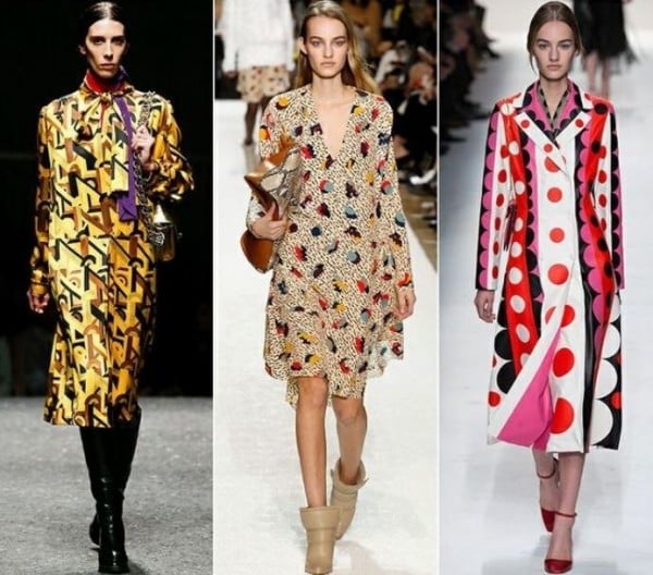 moda abbigliamento inverno 2015 fantasie anni sessanta