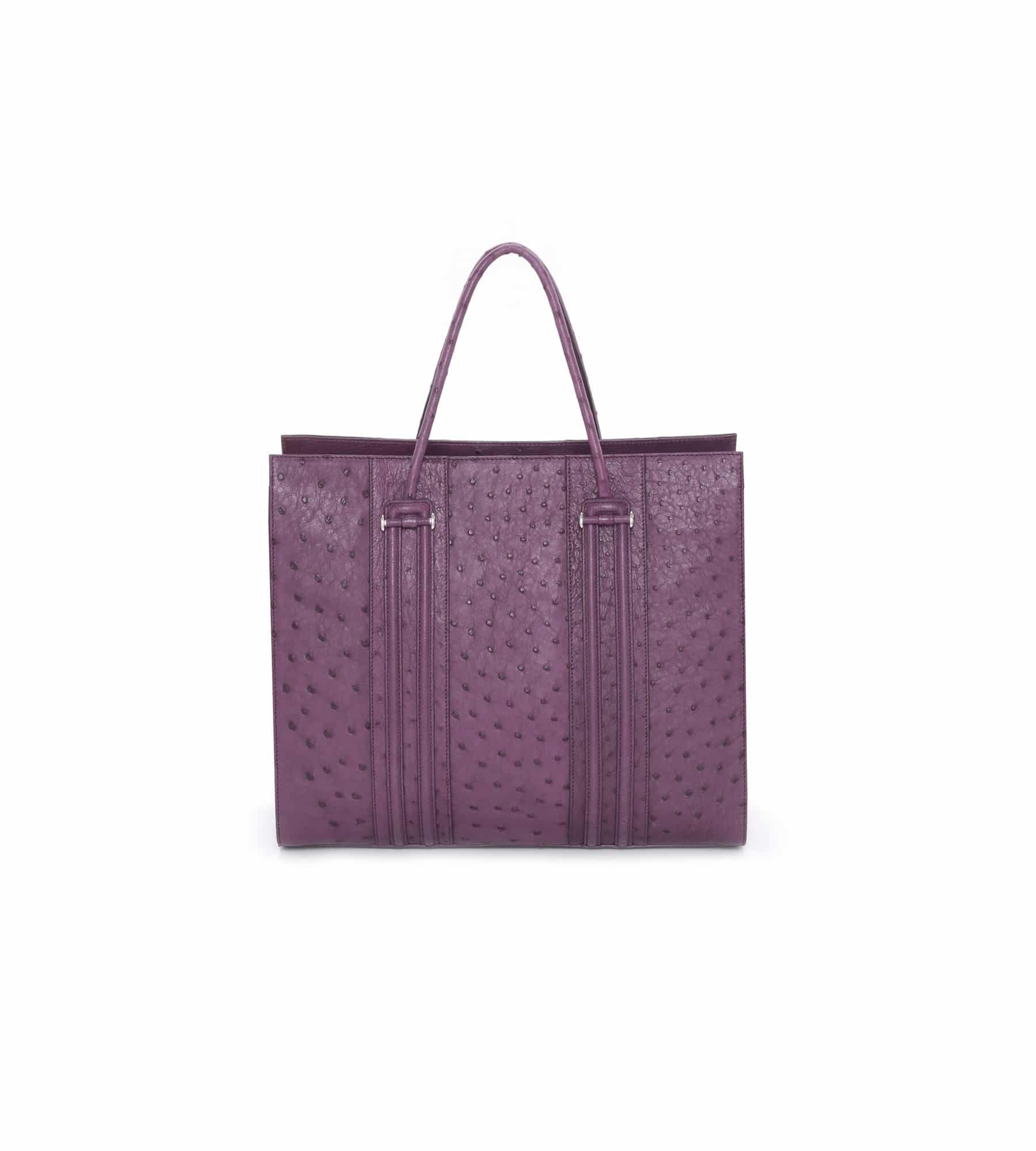 Shopping bag Borbonese in pelle dalla linea morbida