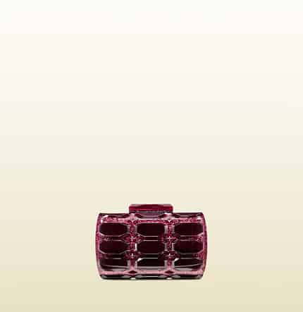 Gucci borsa rigida da sera aristographic in plexiglass glitterato 950.00 euro