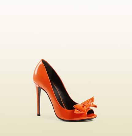 Gucci decollete spuntata Clodine in vernice 595.00 euro