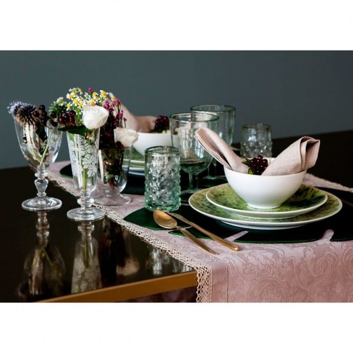 Zara Home runner lino e cotone con merletto