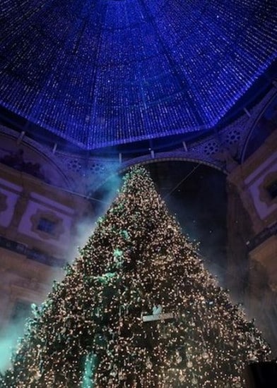 albero di natale Swarovski a Milano 2014