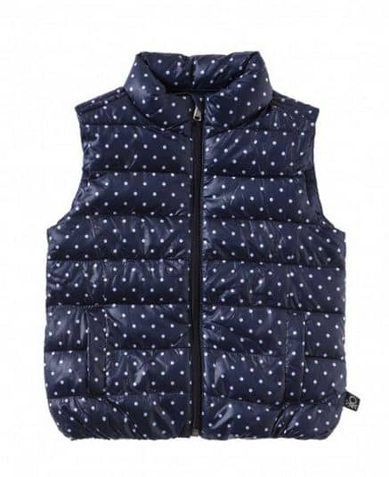 Benetton bambini primavera estate 2015 gilet pois