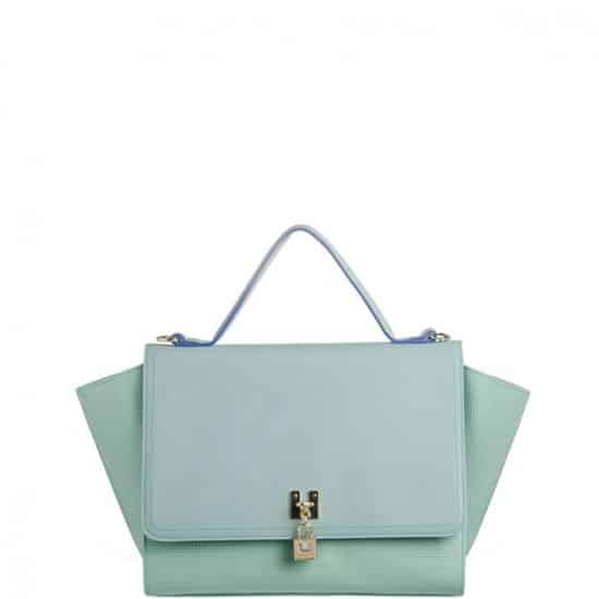Blugirl shopper saffiano con pendente e strass