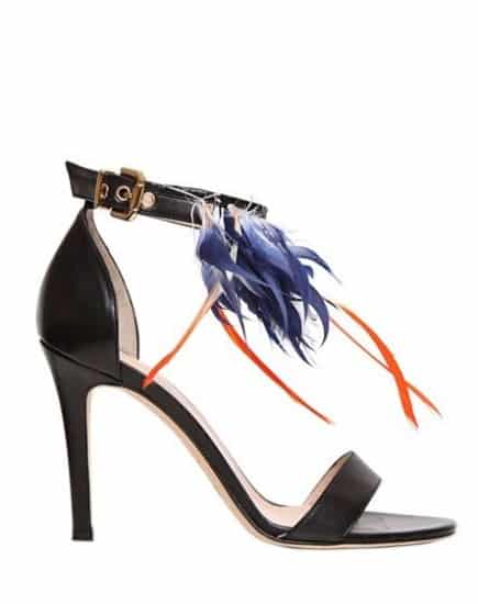 Moda scarpe primavera estate 2015 piume msgm