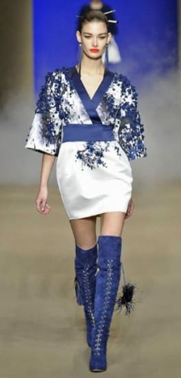 Elisabetta Franchi collezione autunno inverno 2015 2016 kimono