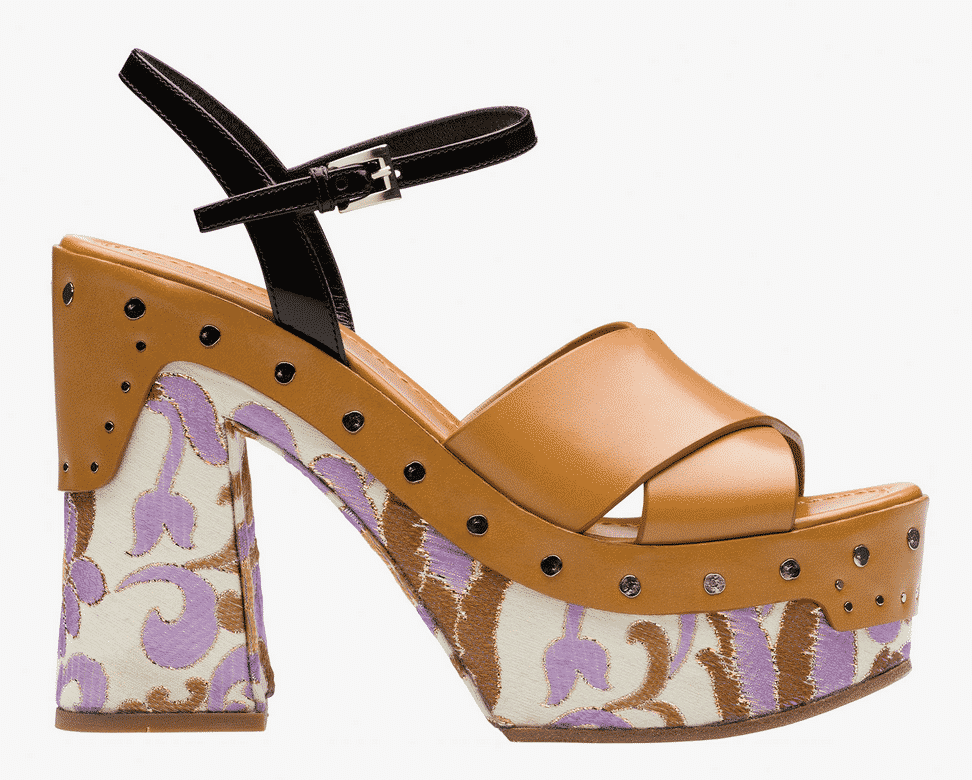 Prada zoccolo in vitello chiuso avanti 495.00 euro