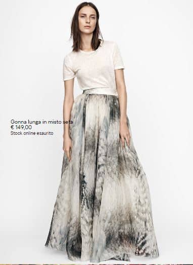 H&M Conscious exclusive 2015 collezione gonna