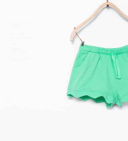 Zara bambina bermuda cotone organico 6.95 euro