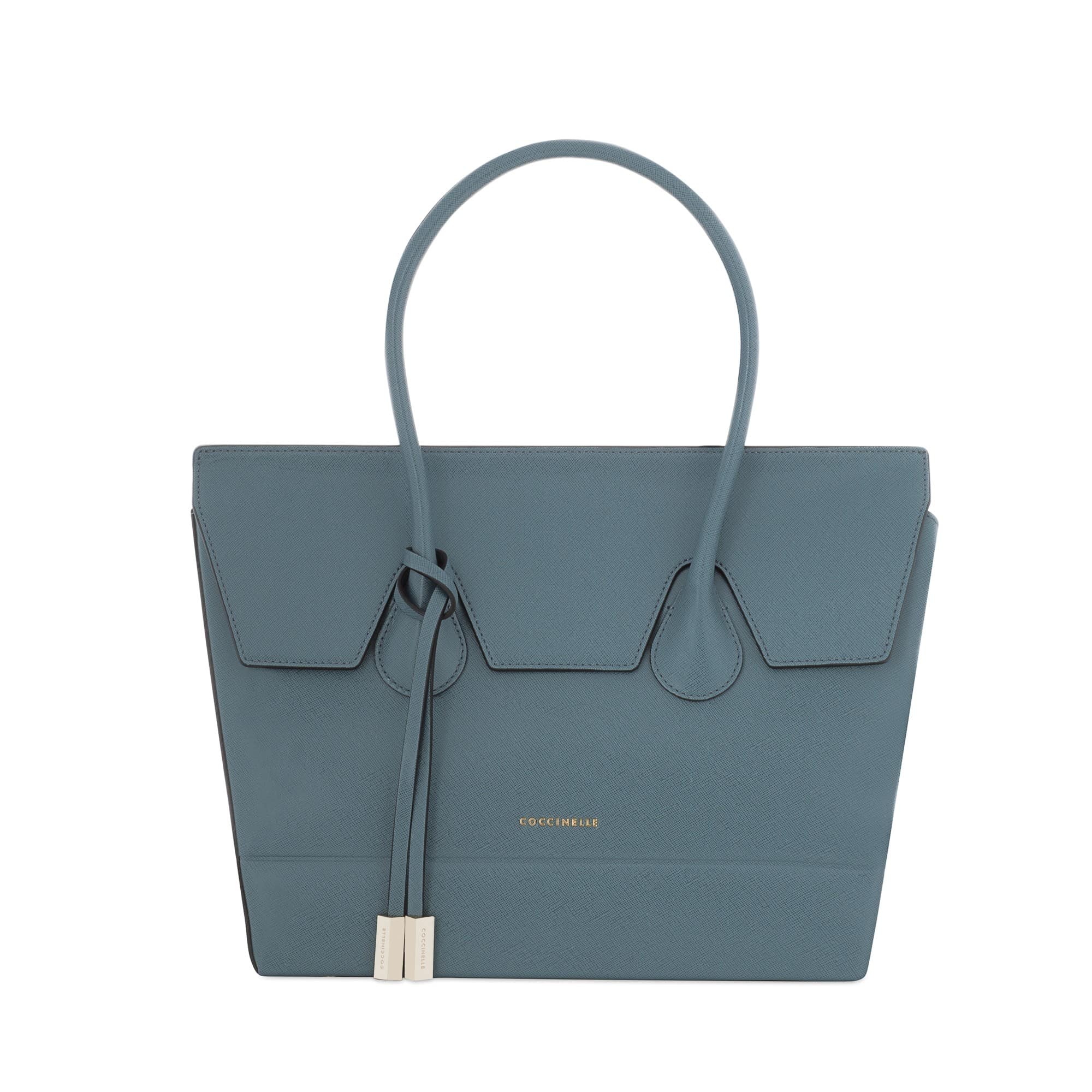 Coccinelle shopping bag saffiano topazio 290.00 euro