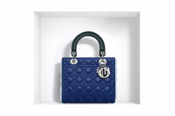 Dior Lady Dior agnello tricolore con impunture