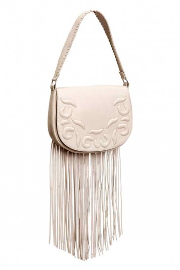 HM borsa in pelle con frange 99.00 euro