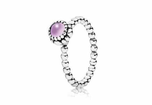 Anello con pietra natale Febbraio PANDORA 49.00 euro