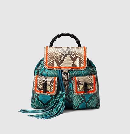 Gucci zaino in pitone bamboo 3400.00 euro