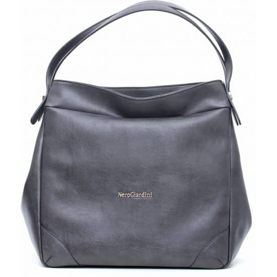 Nero Giardini maxi borsa piombo