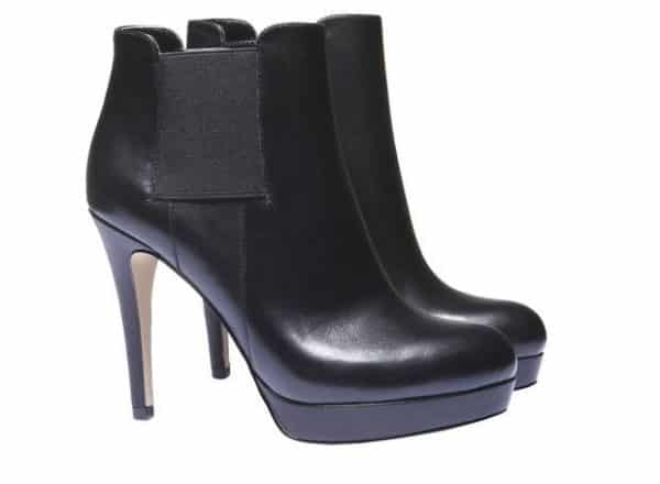 Scarpe di pelle alla caviglia con tacco a spillo - Elegante - Bata