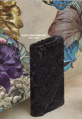 Accessorize clutch structured lace