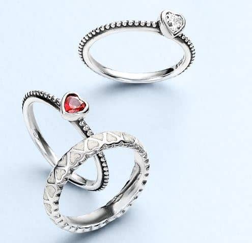 Pandora anelli 2016 cuore