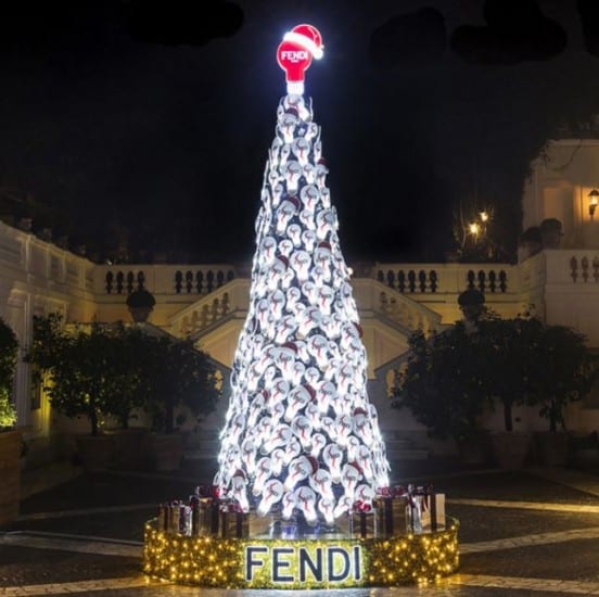 Fendi albero di Natale Roma