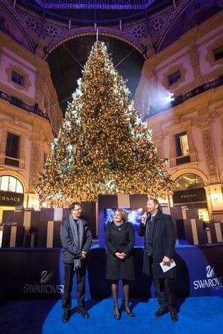 albero natale Milano Swarovski