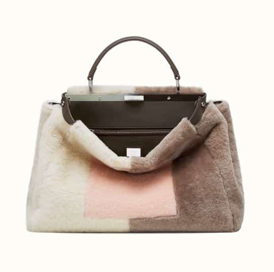 Borse Fendi Peekaboo prezzi pelliccia