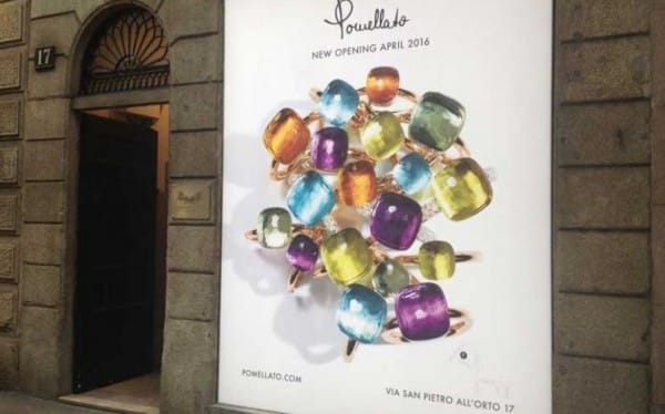 apertura negozio Pomellato Milano