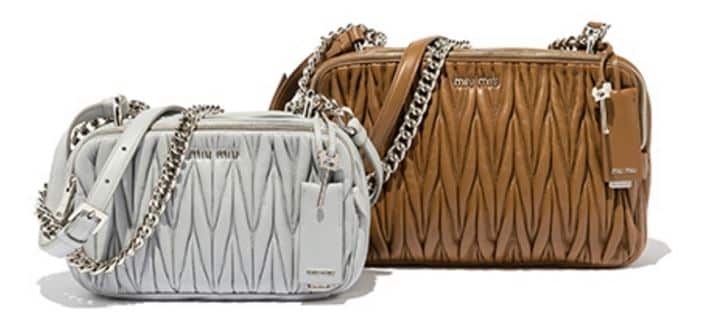 Borsa Miu Miu in nappa matelassé