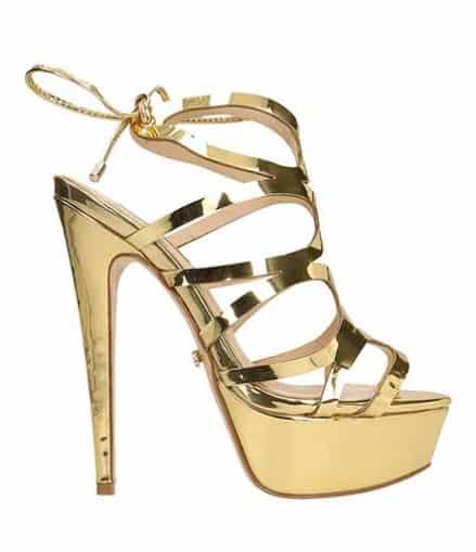 scarpe primadonna dorate