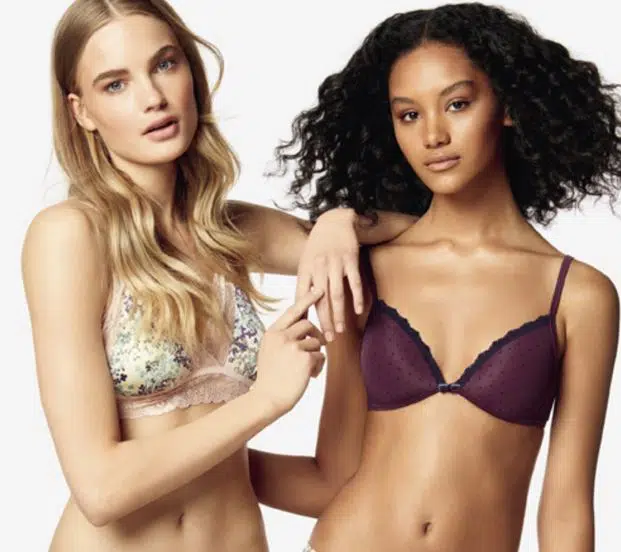 Reggiseni Benetton Undercolors in cotone e pizzo