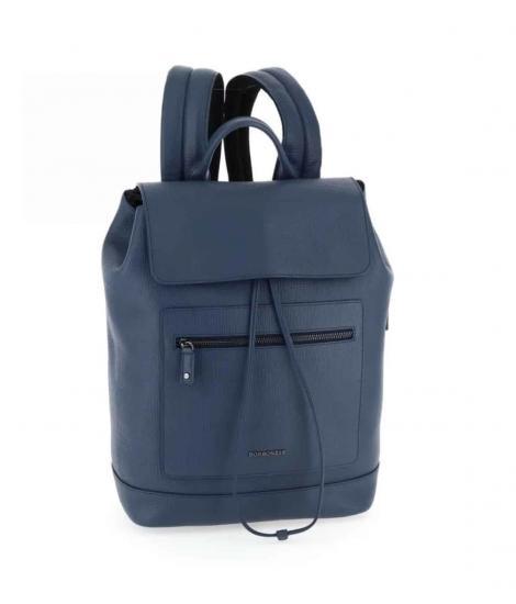 Capiente zainetto di qualità di Borbonese con zip esterna e tasche grandi interne