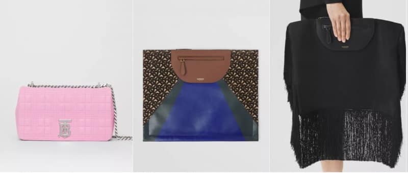 diverse borse linea Burberry per autunno inverno