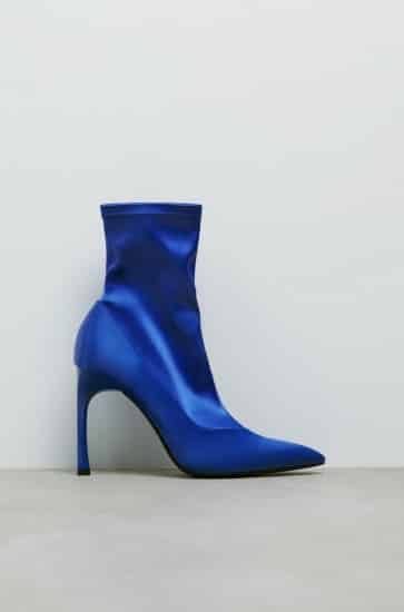 Zara stivaletto colore blu elettrico 2021 2022 autunno inverno
