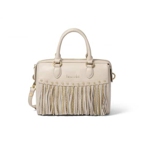 Borsa beige con frange