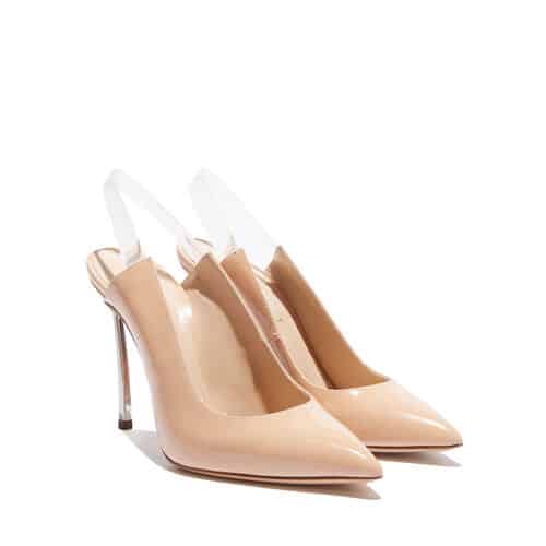 Slingback casadei autunno inverno beige