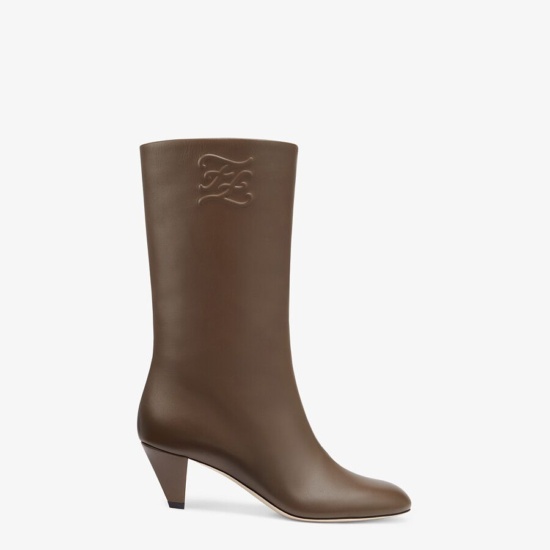 scarpe fendi inverno 2021 autunno stivali marroni