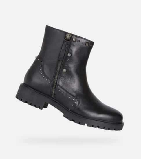 Stivaletti donna Geox biker neri