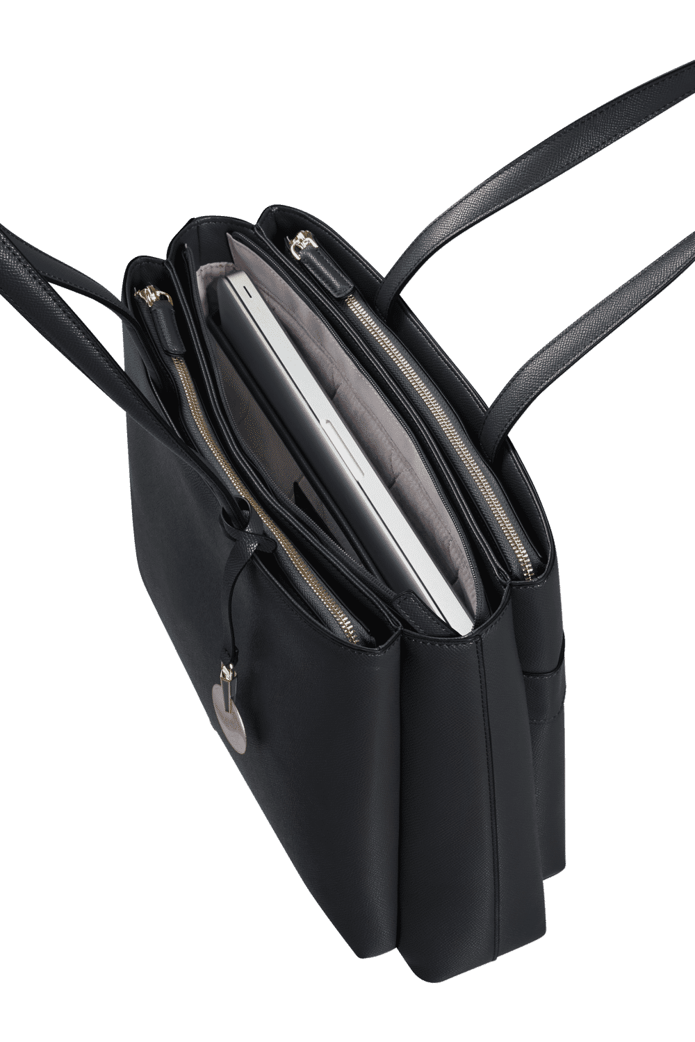 dettaglio interno borsa nera samsonite 2021