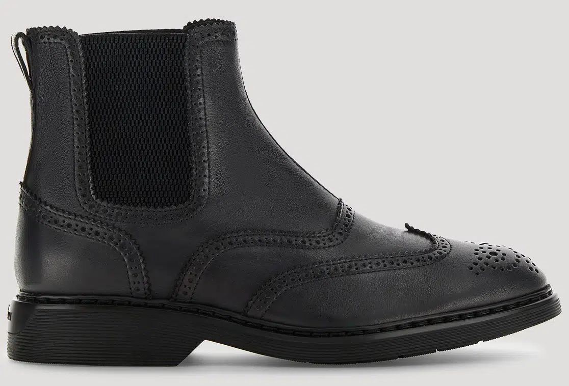 Chelsea boot Hogan uomo in pelle nera