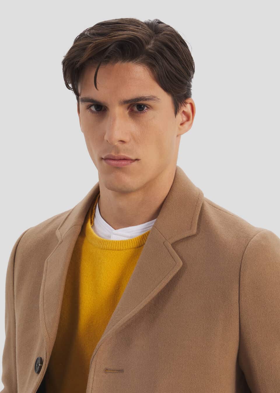 cappotto conbipel 2022 marrone chiaro