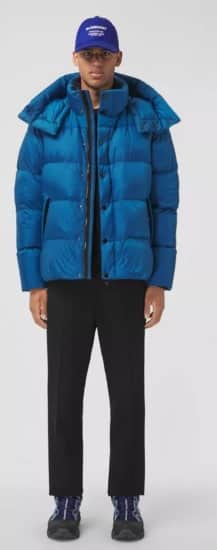 Burberry piumino autunno inverno 2021 2022