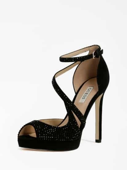 scarpa decollete spuntata nera guess