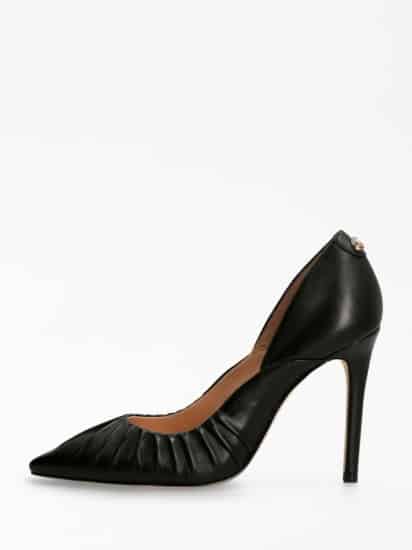 scarpa nera tacco alto pelle