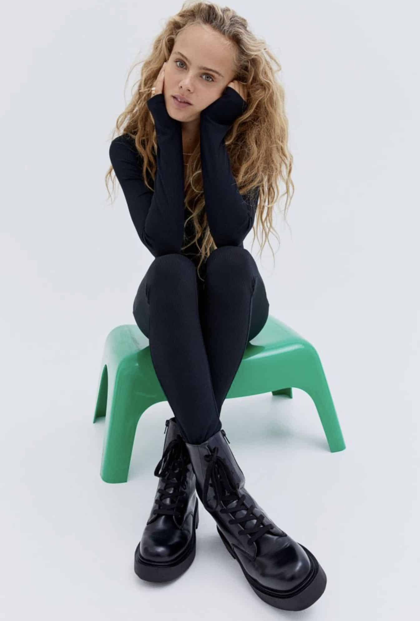 scarponcini stringati H&M 2021 2022 neri autunno inverno collezione