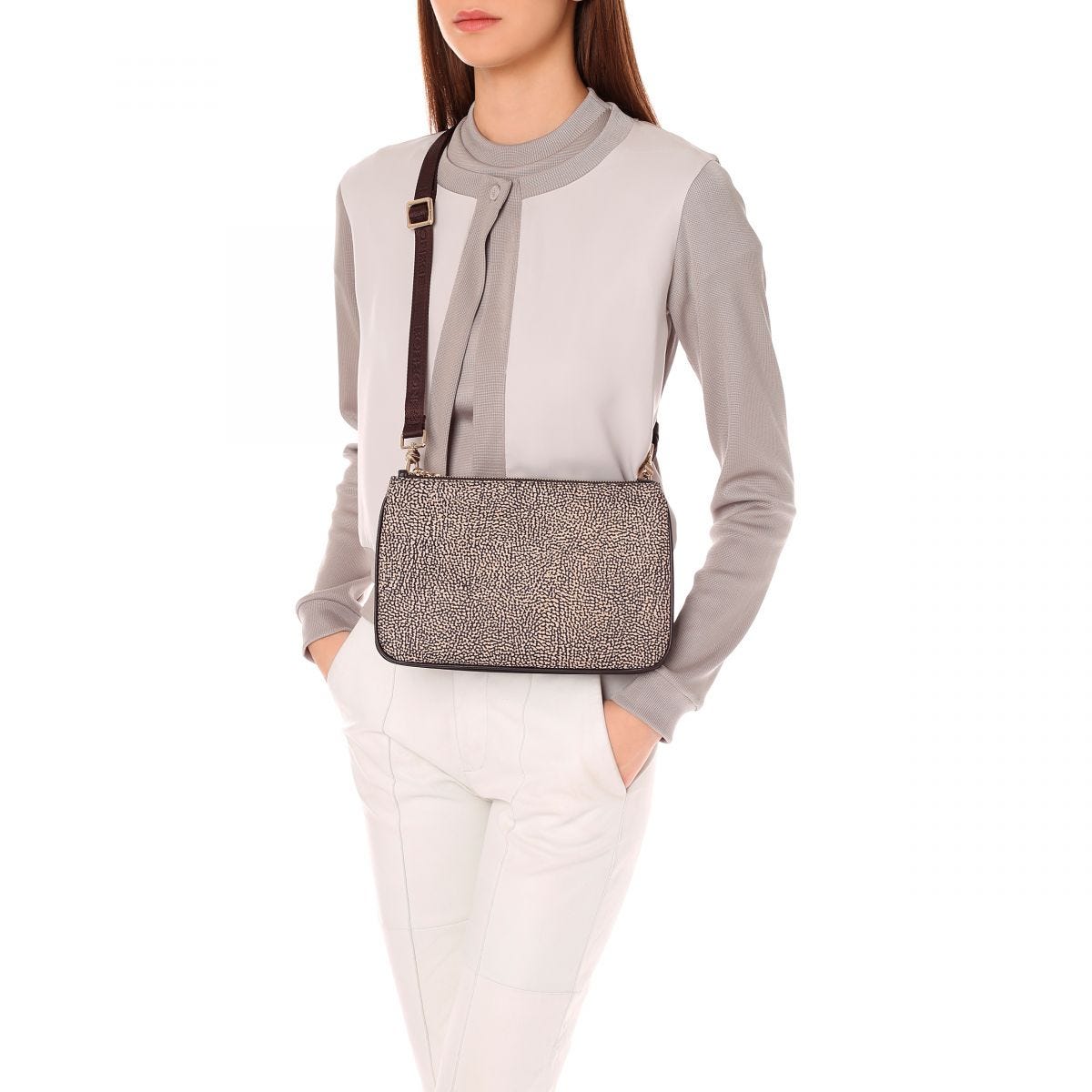 borsa a tracolla collezione borse Borbonese autunno inverno 2021 2022