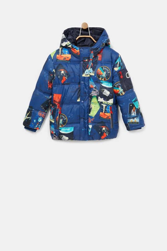 giacca oversize con cappuccio DESIGUAL bambini autunno inverno 2021 2022