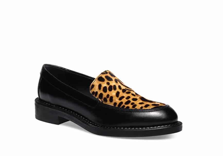 mocassino con mascherina animalier
